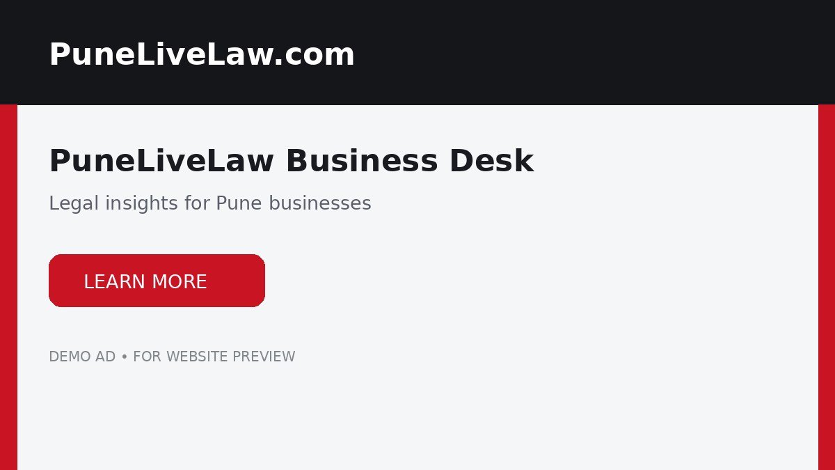 PuneLiveLaw demo advertisement